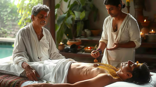 Traditional Ayurvedic herbal body treatment