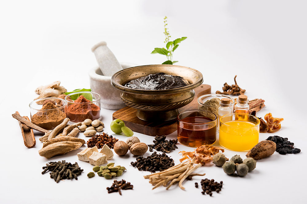 Ayurvedic herbs, oils and traditional preparations